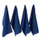 DII® Solid Nautical Blue Waffle Terry Dishtowel, 4ct.